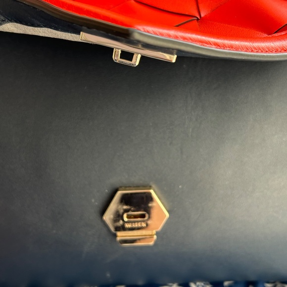 Welden Saunter Leather Suede Handbag Tri-Color Artisian Leatherwork - Picture 6 of 16